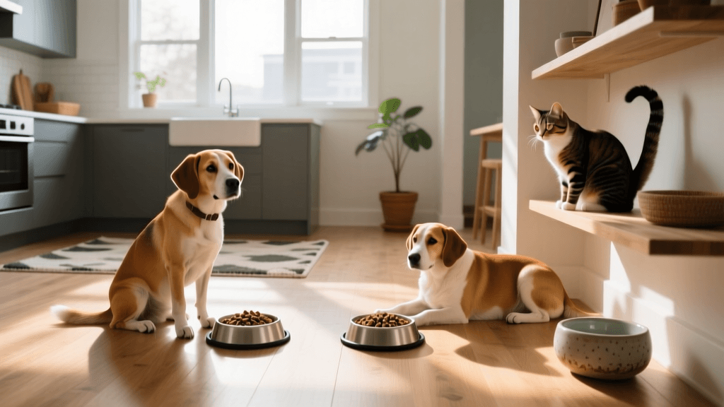 Creating Peaceful Mealtimes in Multi-Dog and Cat Households