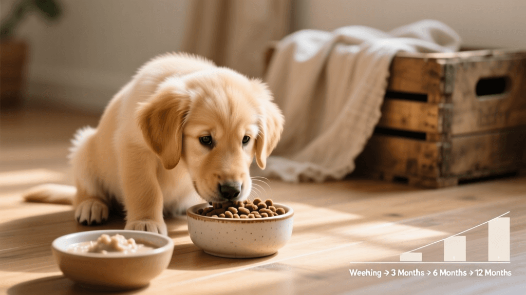 Puppy Feeding Schedule: Weaning to 12 Months Diet Plan