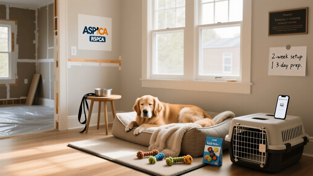 Creating A Calming Corner For Dogs During House Renovations