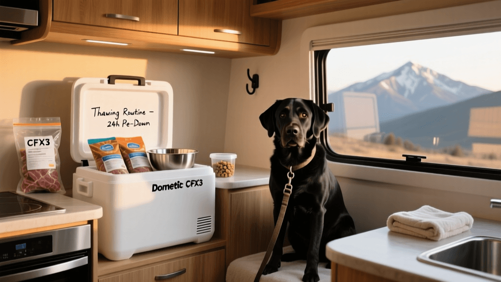 2026 RV Road Trip Guide: Raw Dog Food Prep & Dometic CFX3 Setup