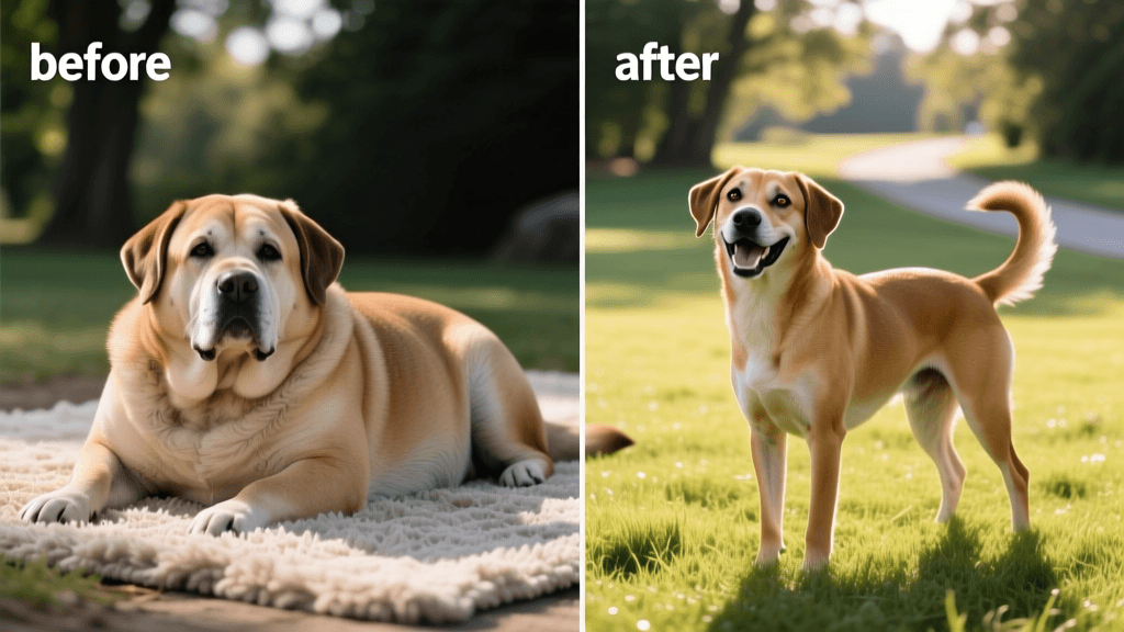 From Chubby to Champion: A Dog Weight Loss Transformation
