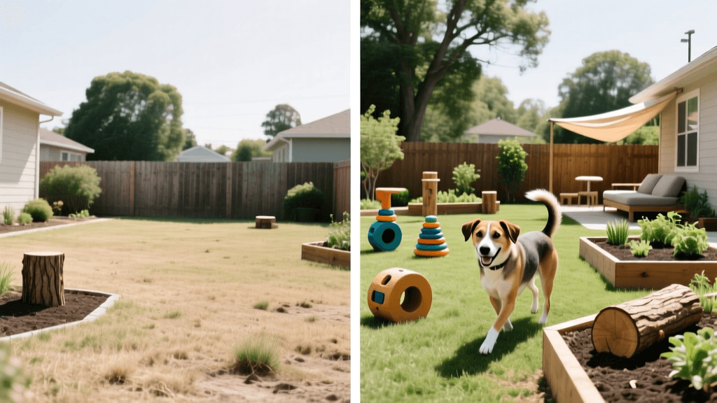 Backyard Enrichment: A Before And After Dog Transformation