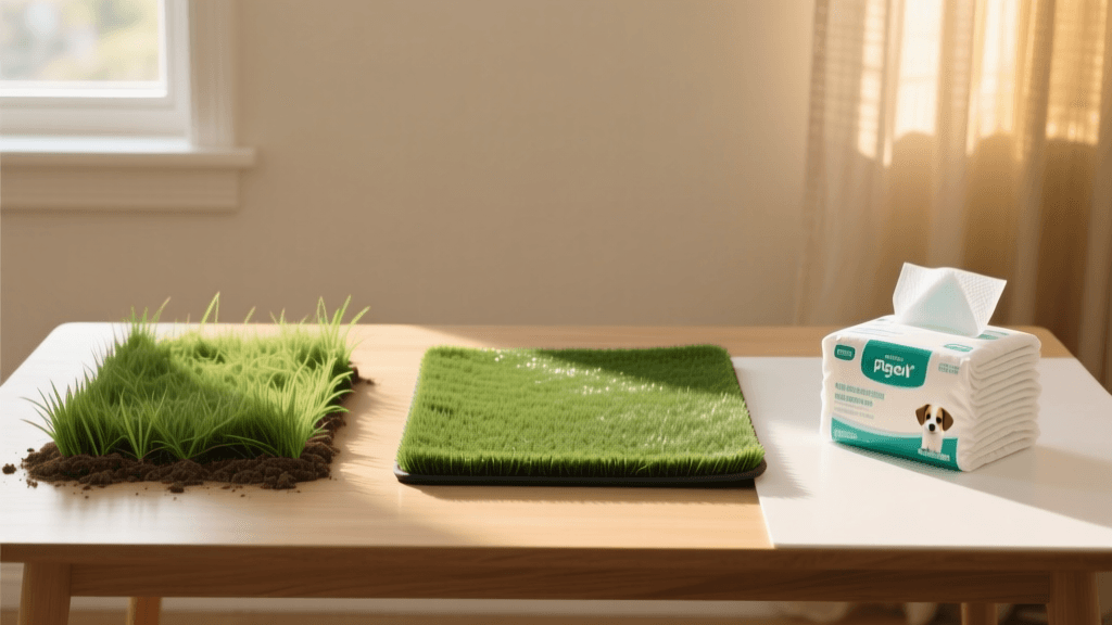 Indoor Puppy Potty Options: Real Grass vs Pee Pads Compared