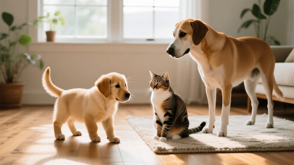 Introducing a New Puppy to Resident Dogs and Cats