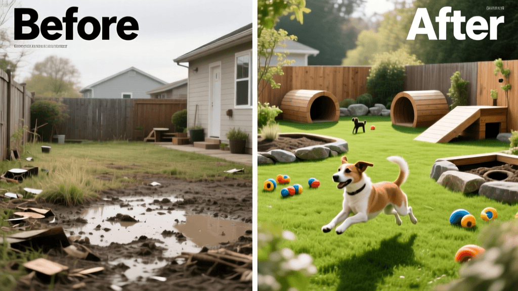 Before And After: Backyard Enrichment For Active Dogs