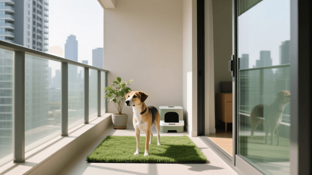 High-Rise Potty Training: Balcony & Indoor Dog Bathroom Setups