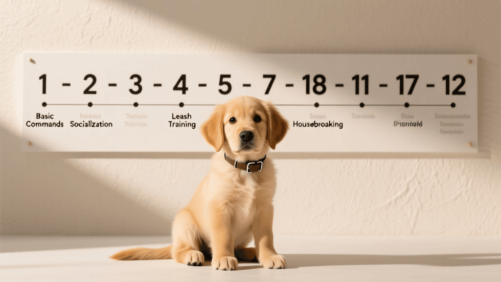 Month-By-Month Puppy Training Progression Plan For Year One