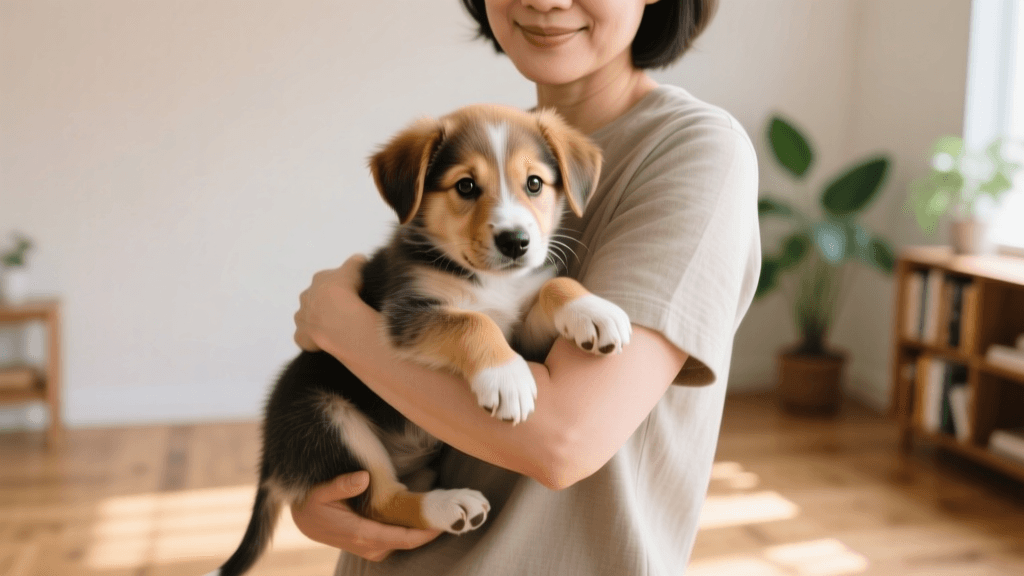 How To Pick Up And Carry A Puppy Correctly