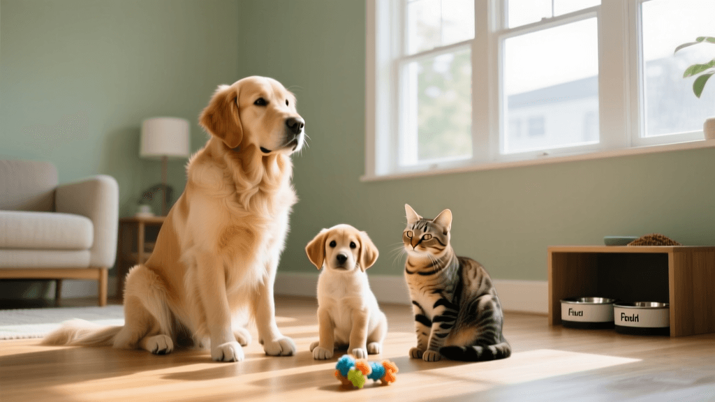 Introducing a Puppy to Resident Dogs and Cats Safely