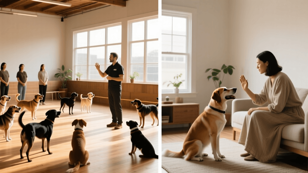 Group Classes vs Private Dog Training: Side-by-Side Guide