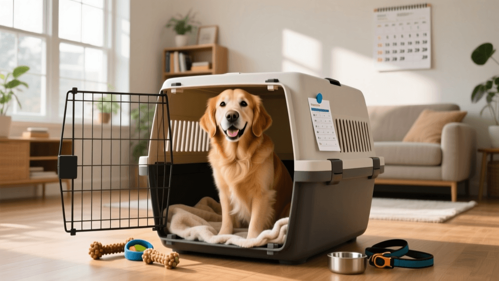 The First-Week Crate and Potty Training Guide for New Dogs