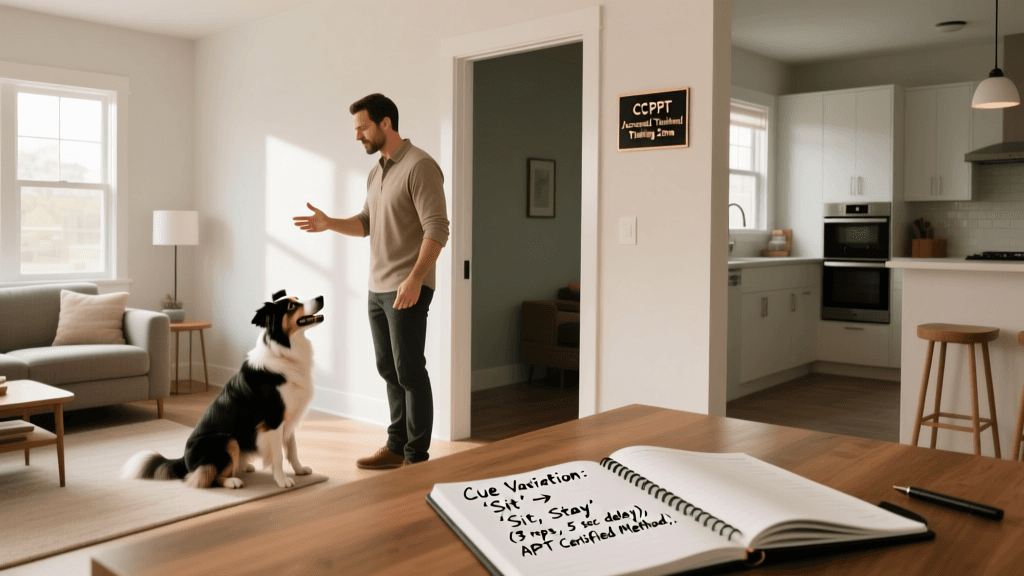 Teaching A Dog To Respond To Cue Variations In Different Rooms