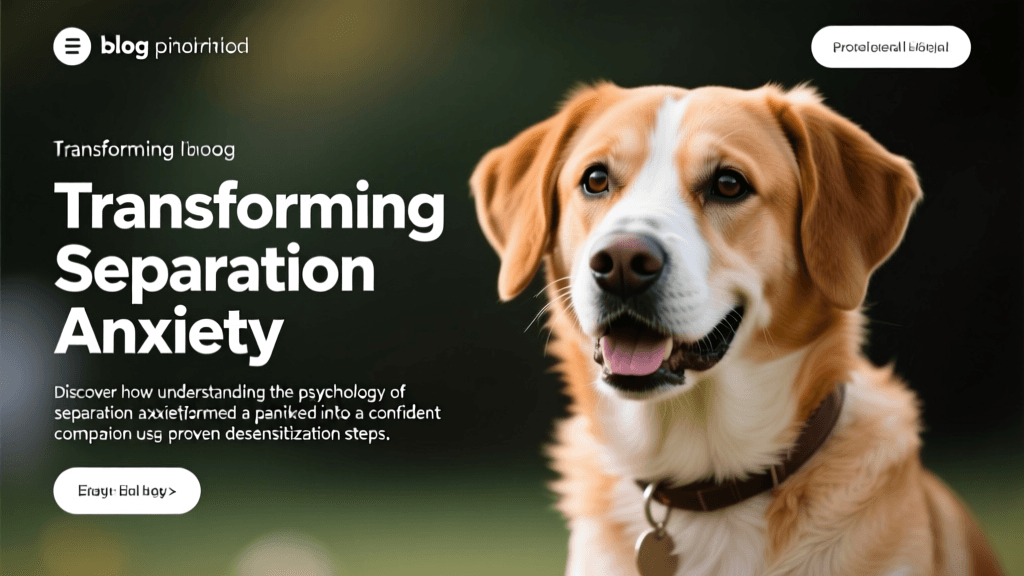 From Panic to Peace: Transforming Canine Separation Anxiety