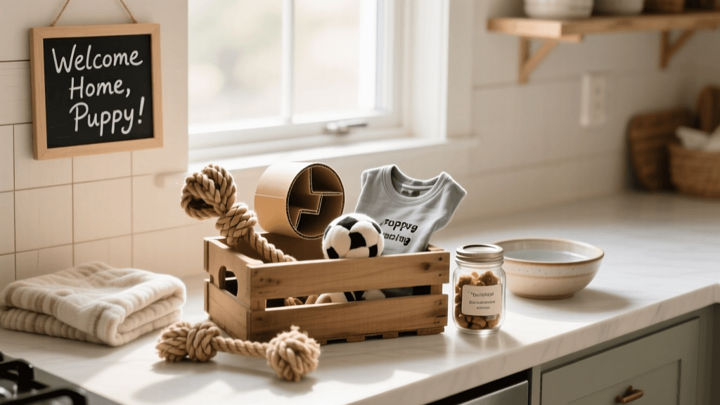DIY Puppy-Proofing and Homemade Welcome Essentials