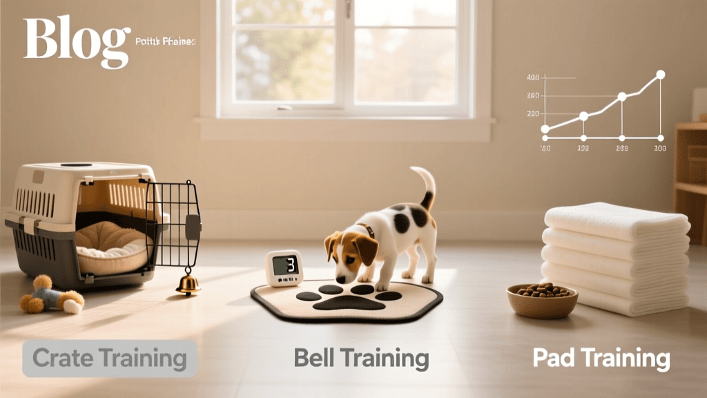 Puppy Potty Training: Crate vs Bell vs Pad Compared