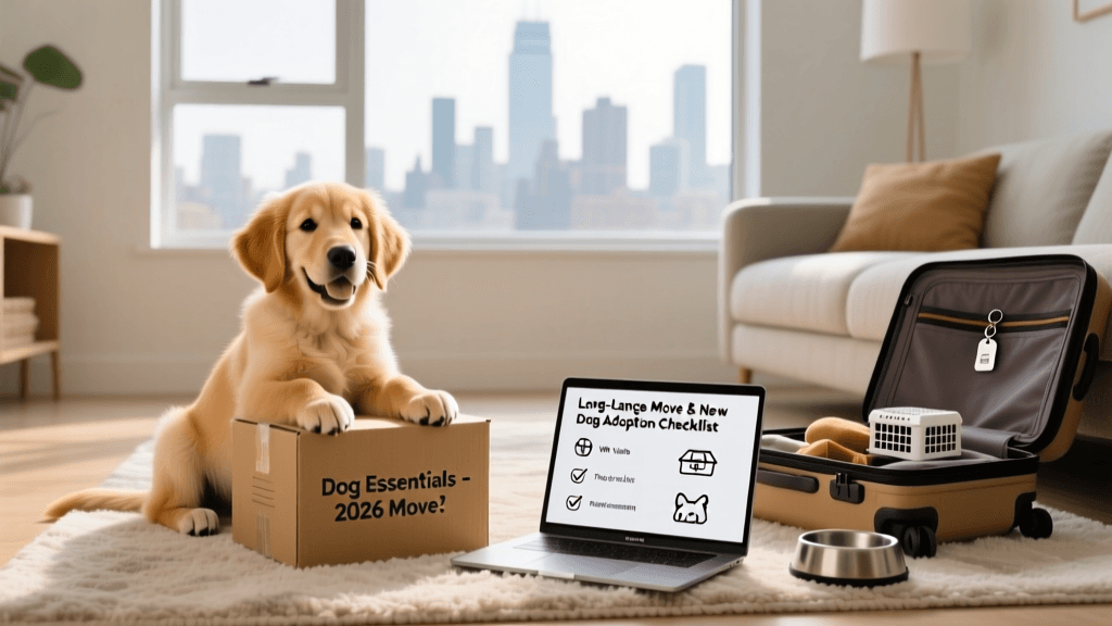 Getting a Dog During a Long-Distance Move: 2026 Guide