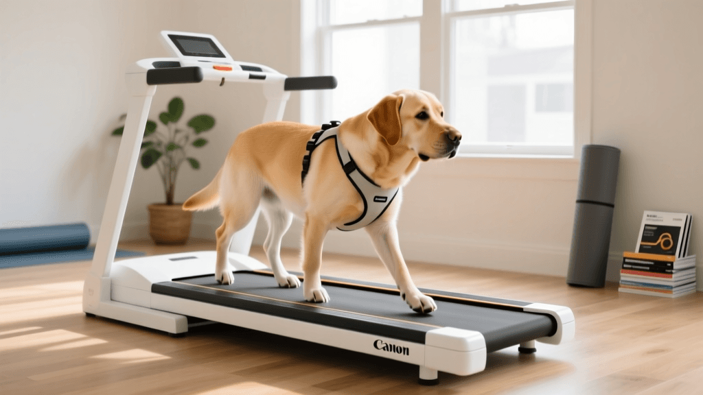 How to Train Your Dog to Use an Indoor Treadmill Safely