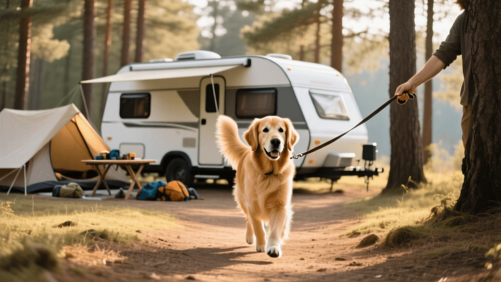 RV Travel Training: Crate Settling and Campsite Recall