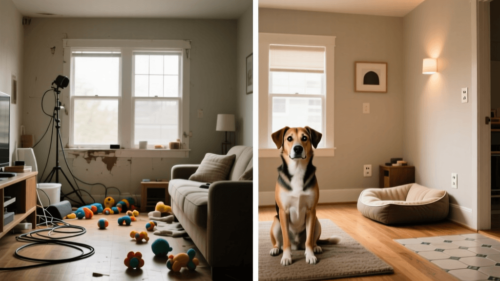 Home Transformation: Before and After Getting a Rescue Dog