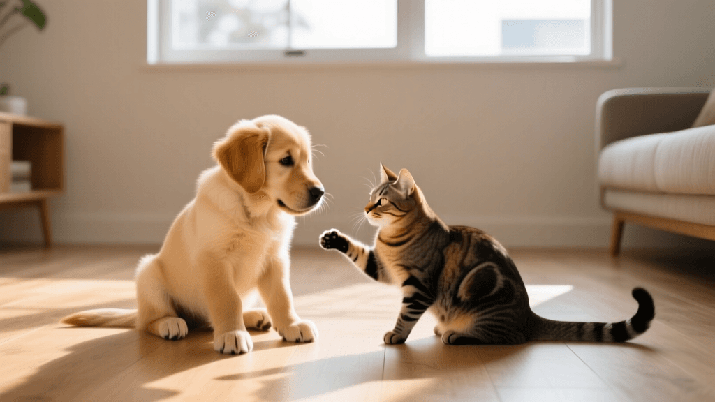 Introducing a New Puppy to Resident Dogs and Cats Safely
