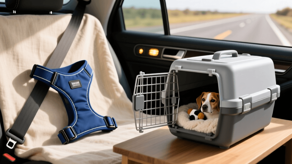 Dog Car Harness vs. Travel Crate: Safety & Cost Compared