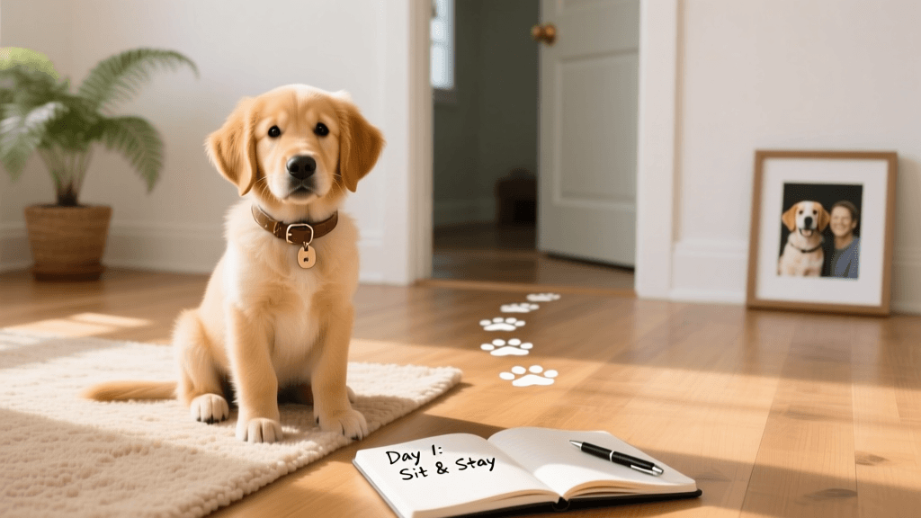 The First 30 Days: A Puppy Training Progression Plan