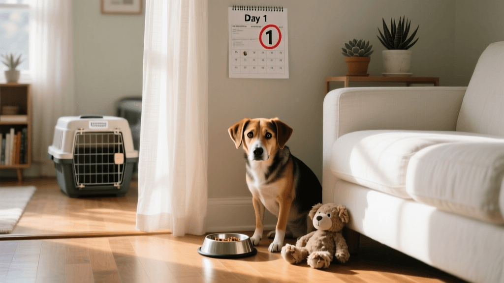 Adopting a Fearful Rescue: A First-Week Behavior Case Study