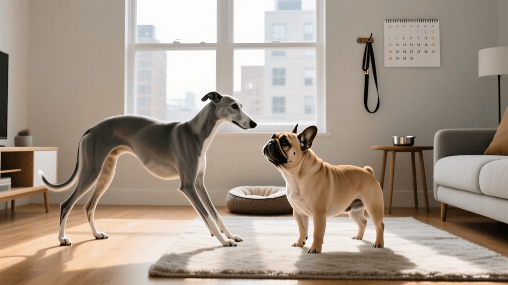 Greyhound vs French Bulldog: The Best Apartment Dogs