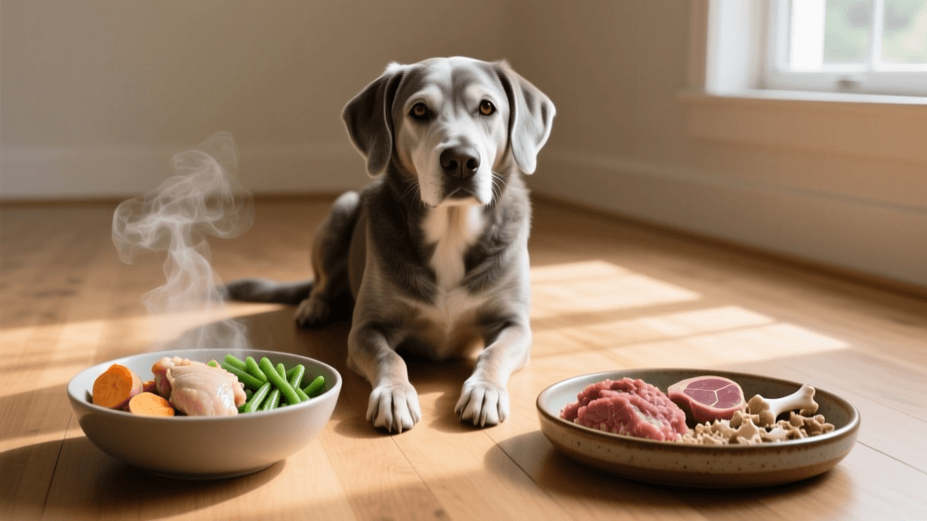Gently Cooked vs Raw BARF Diets for Senior Dogs 2026
