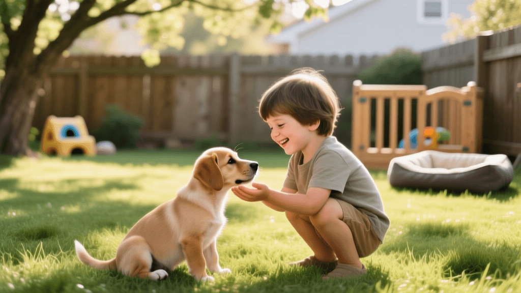 Teaching Kids to Safely Interact With a New Puppy