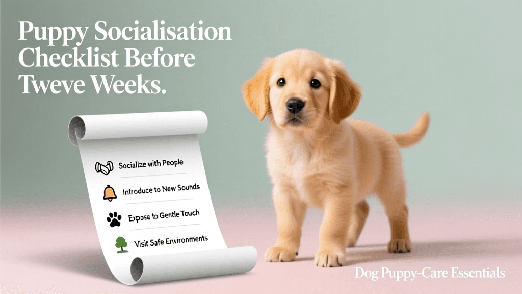 Puppy socialisation checklist before twelve weeks