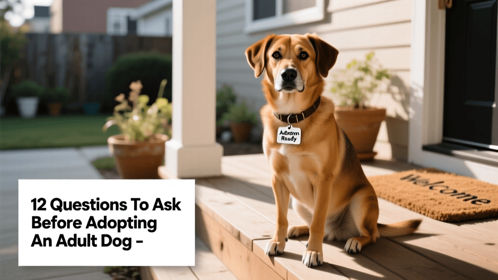 Questions to ask before adopting an adult dog