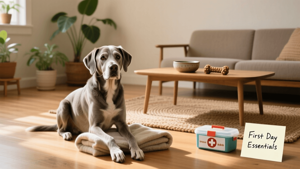 Adopting a Senior Dog: Home Prep and First-Day Essentials
