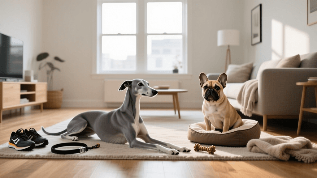 Choosing the Right Apartment Dog: Greyhound vs Frenchie