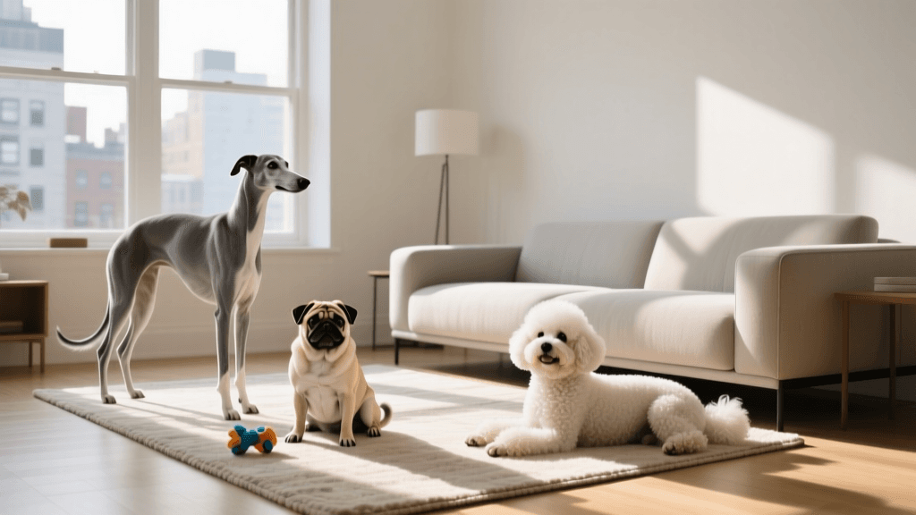 Greyhound vs Pug vs Bichon: Best Apartment Dogs Compared