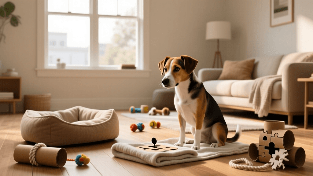 Budget Dog Enrichment: DIY Mental Stimulation Games