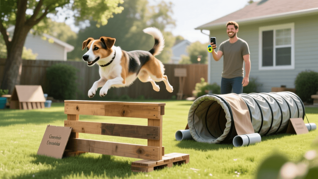 DIY Backyard Dog Agility Training on a Strict Budget