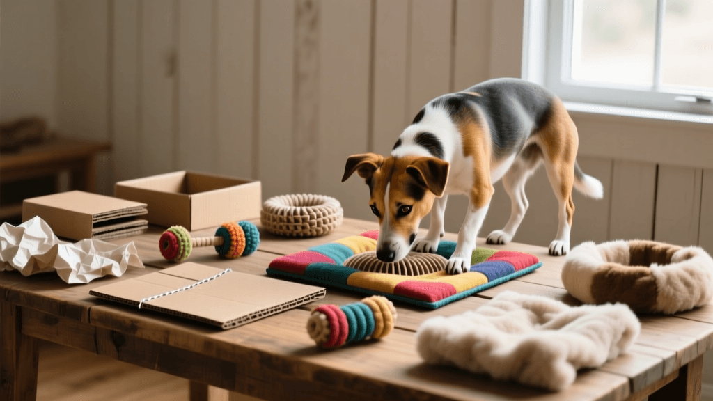 DIY Dog Enrichment Puzzles: Homemade Snuffle Mats & Toys