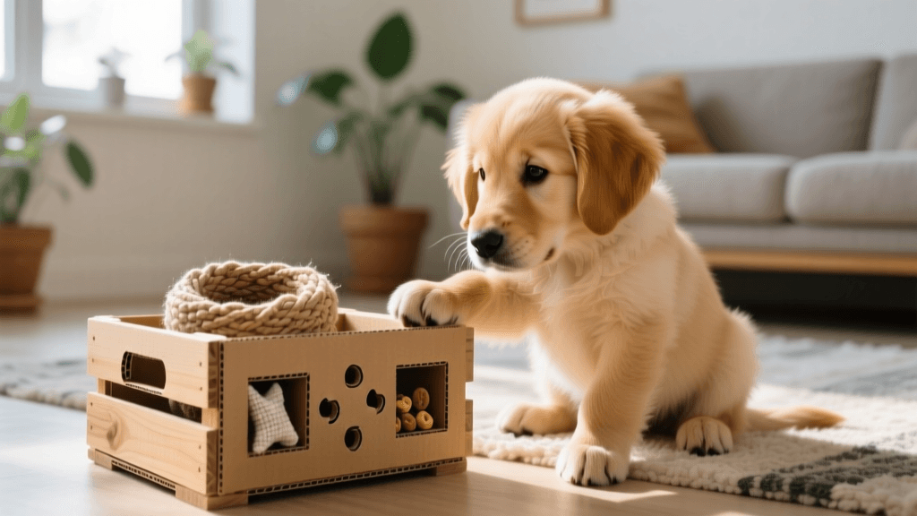 DIY Puppy Enrichment Toys: Homemade Puzzle Feeders