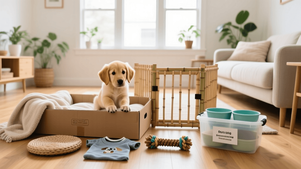 DIY Puppy-Proofing and Homemade First-Day Dog Essentials