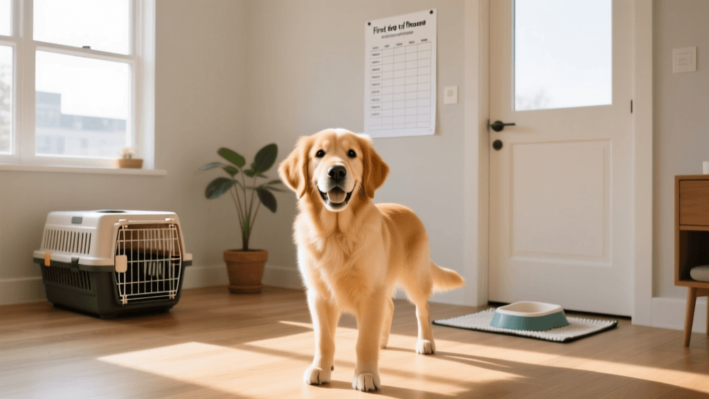 Step-by-Step First Day House Training Guide for New Dogs