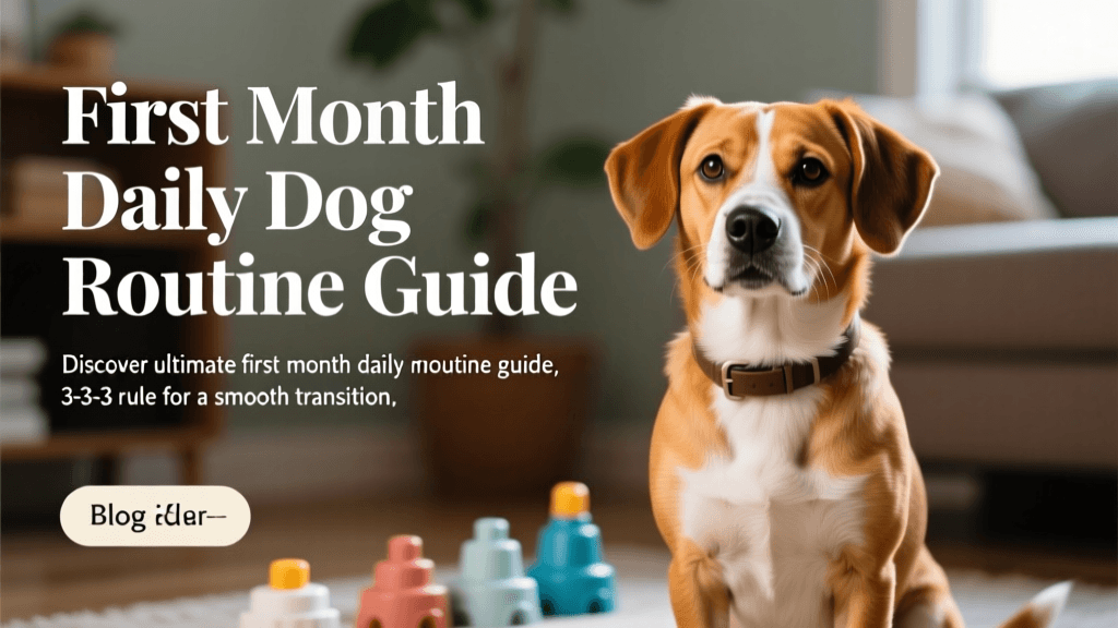 The First Month: Daily Routine Guide for New Dog Owners