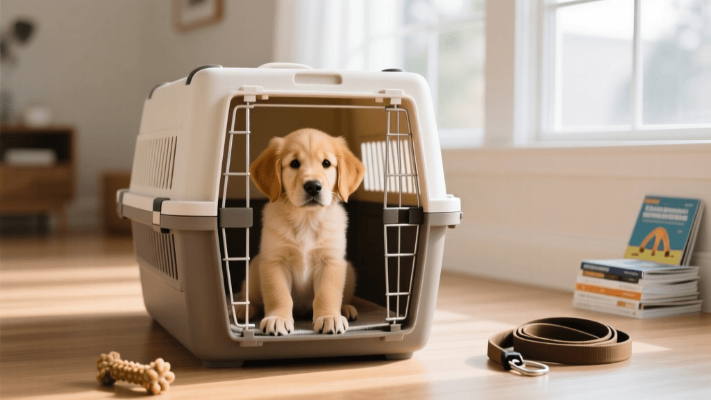 The First-Time Owner Guide to Puppy Crate Training