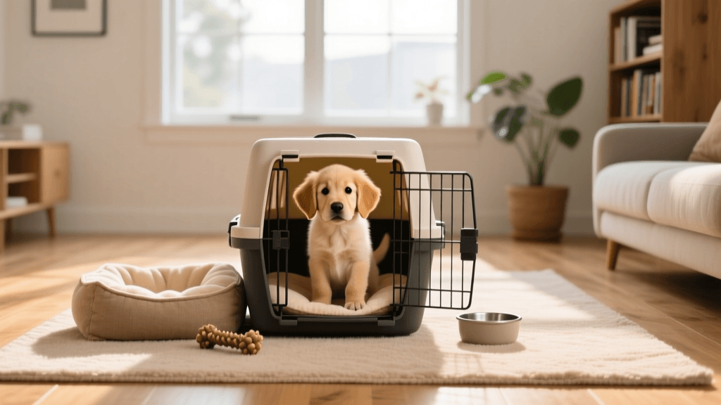 First-Time Guide to Puppy Potty Training and Crates