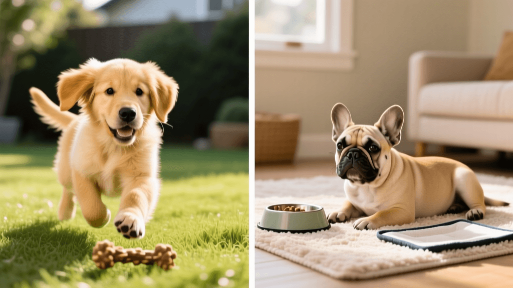 Puppy Selection: Golden Retriever vs French Bulldog