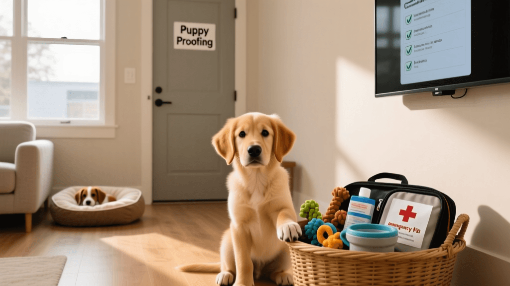 New Dog Safety: Puppy-Proofing and Emergency Kits