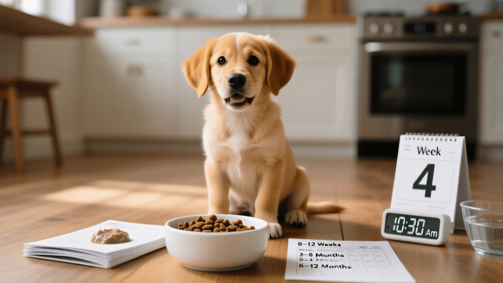 Puppy Feeding Schedule: Portions and Timing for Year One