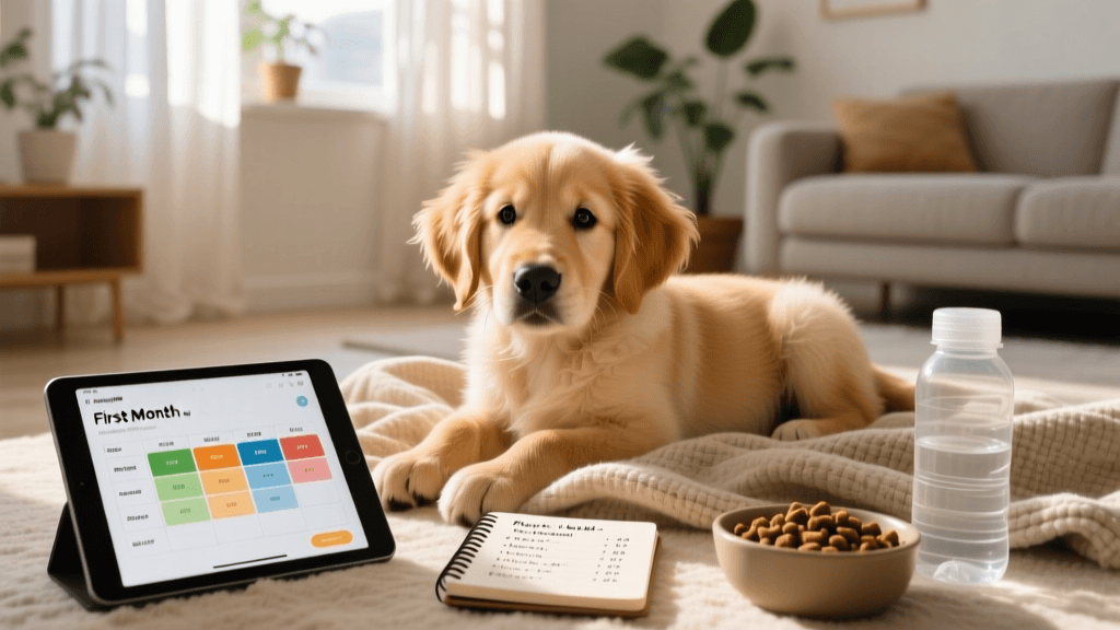 Pre-Adoption Puppy Health Checks and First Month Nutrition Guide