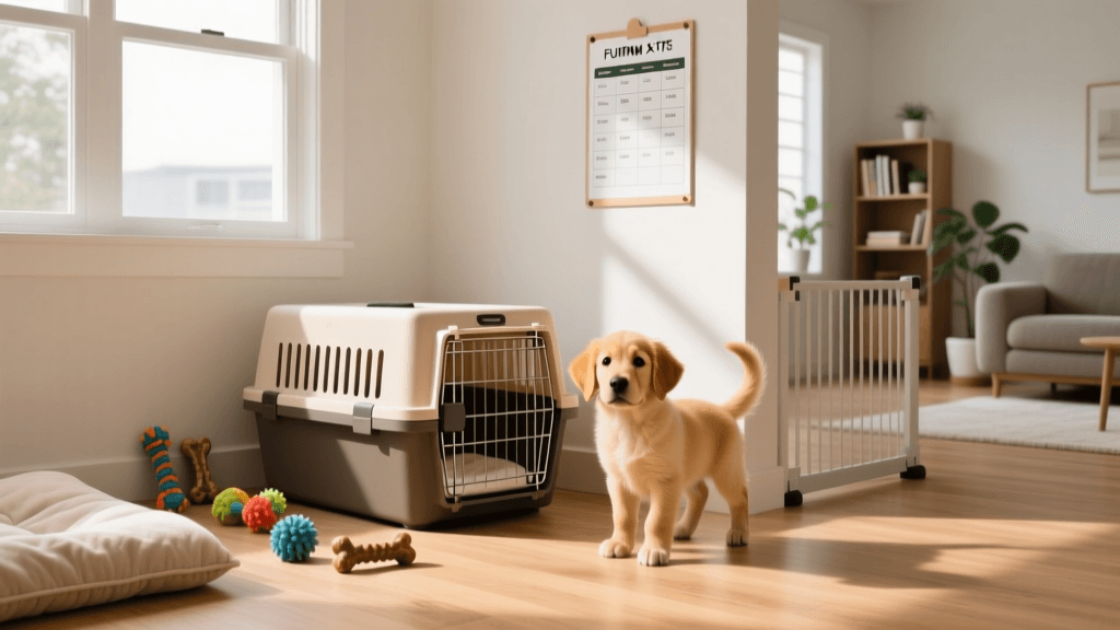 First-Time Owner Guide to Puppy Potty Training and Crate Setup