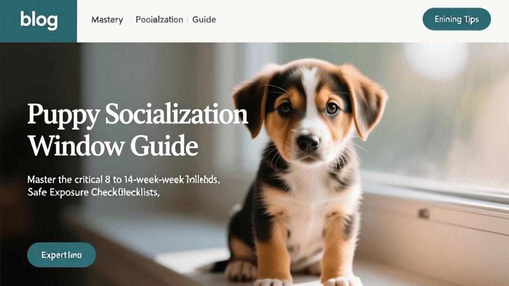 The Critical Puppy Socialization Window: A Week-by-Week Guide